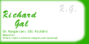 richard gal business card