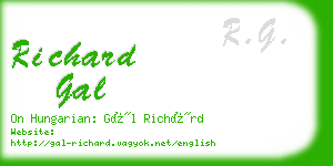 richard gal business card